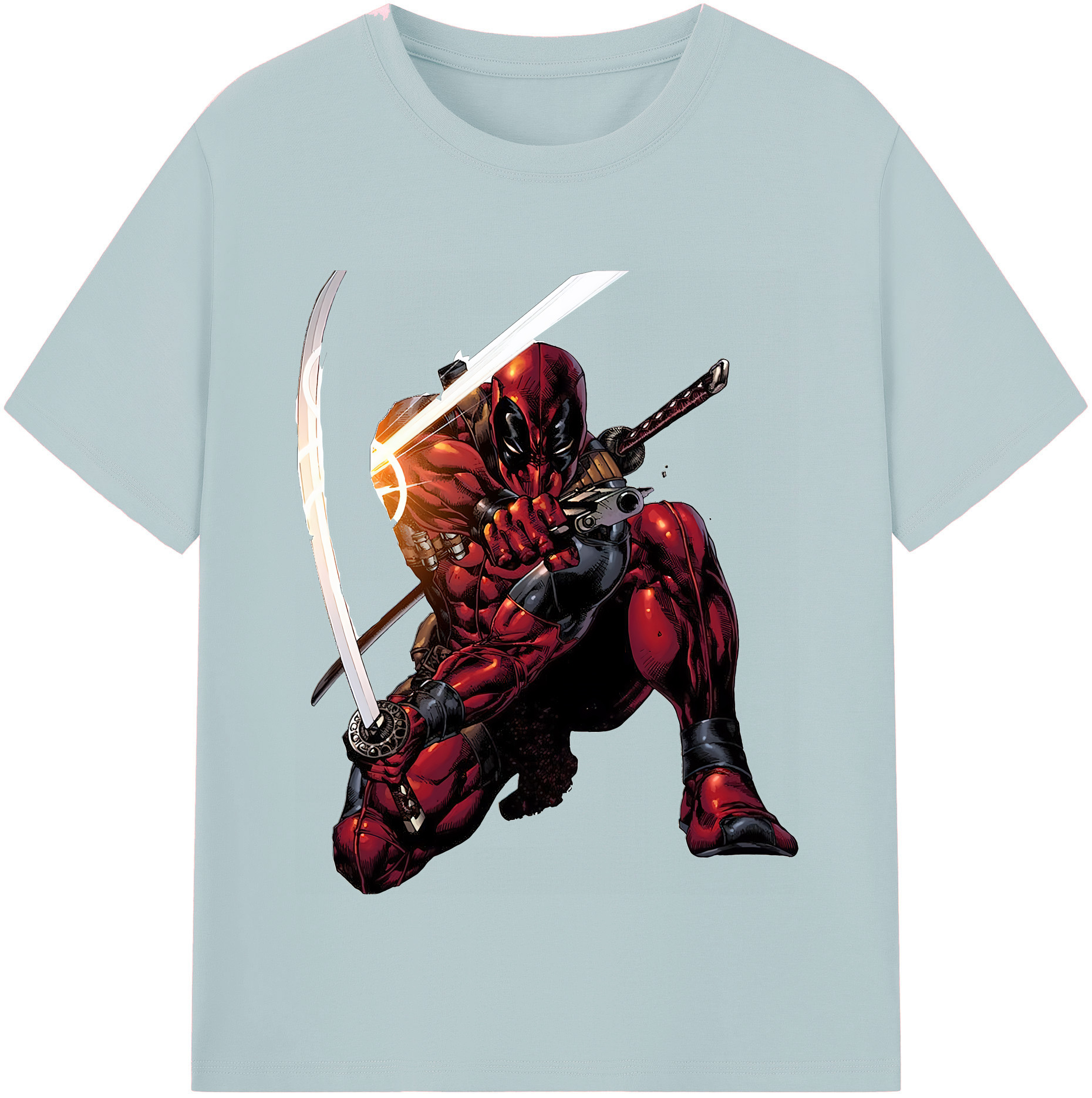 （画像用） Deadpool デッドプール 綿100％半袖Tシャツ（フロントプリント）